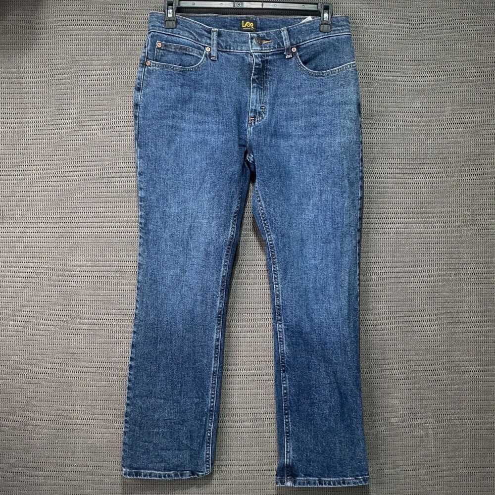 Lee Men's Regular Fit Blue Denim Jeans 32X30 straight leg Made In Mexico